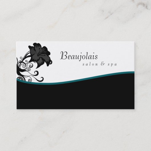 Salon Spa Massage Therapy Business Card Visitenkarte (Vorderseite)