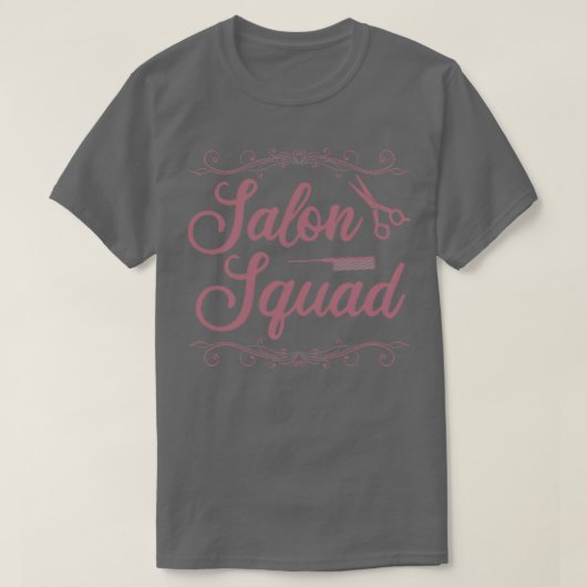 Salon Squad Barber Hairstylist T-Shirt (Design vorne)