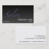 Salon-Steigungs-Dunkelheit Visitenkarte (Vorne/Hinten)