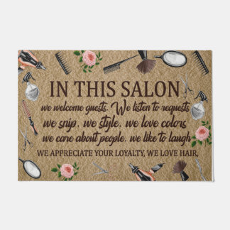 Salon Store Doormat, schöne Zitate Rug Fußmatte
