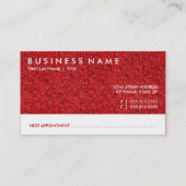 Salon Terminkarte emo Glitzer (Rückseite)