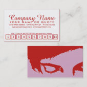 Salon-Treueprogramm: emo-Stil Treuekarte (Vorne/Hinten)