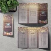 Salon Tri-Fold-Broschüren Holzflorallenleuchten