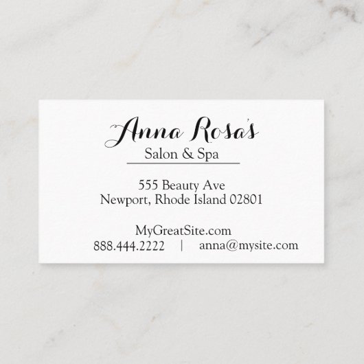 *~* Salon u. Wellness-Center abstrakter Fuschia Visitenkarte (Rückseite)