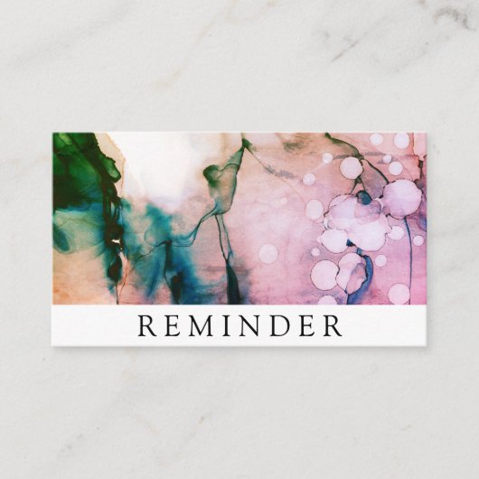 *~* Salon u. Wellness-Center Fuschia Terminkarte (Vorderseite)