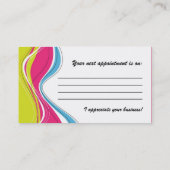 Salon-und Ästhetik-Visitenkarten Terminkarte (Rückseite)