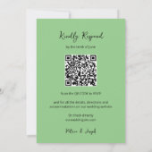 Salon und Lachs Moderne Hochzeitseinladung Einladung (Rückseite)