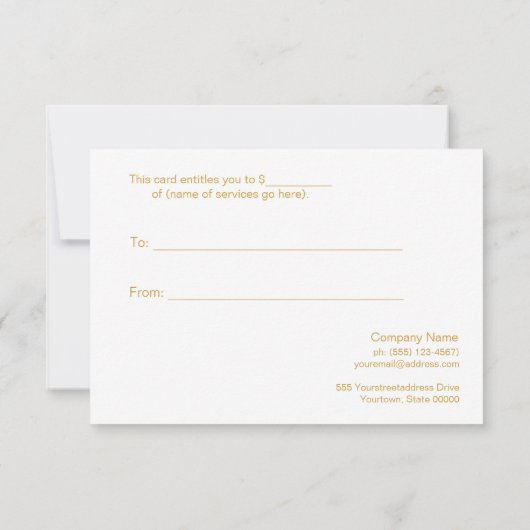 Salon und Wellness-Center Aqua Blue Glass Geschenk (Rückseite)