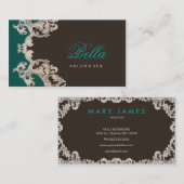 Salon und Wellness-Center elegante luxuriöse Visit Visitenkarte (Vorne/Hinten)