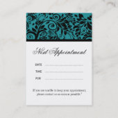 Salon-und Wellness-Center-Geschäfts-Karten Terminkarte (Rückseite)