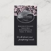 Salon-und Wellness-Center-Geschäfts-Karten Visitenkarte (Rückseite)