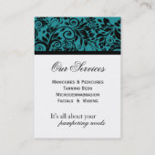 Salon-und Wellness-Center-Geschäfts-Karten Visitenkarte (Rückseite)