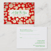 Salon und Wellness-Center Imitate Gold Holiday Ges Rabattkarte (Vorne/Hinten)