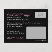 Salon und Wellness-Center Postkarte (Rückseite)