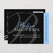 Salon und Wellness-Center Werbung Postkarte (Vorne/Hinten)