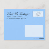Salon und Wellness-Center Werbung Postkarte (Rückseite)