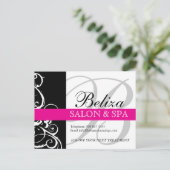 Salon und Wellness-Center Werbung Postkarte (Stehend Vorderseite)