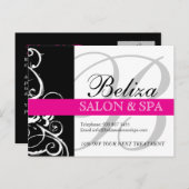 Salon und Wellness-Center Werbung Postkarte (Vorne/Hinten)
