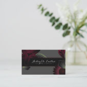 Salon Vintage Blume Make-up Künstler und Haar Visitenkarte (Stehend Vorderseite)