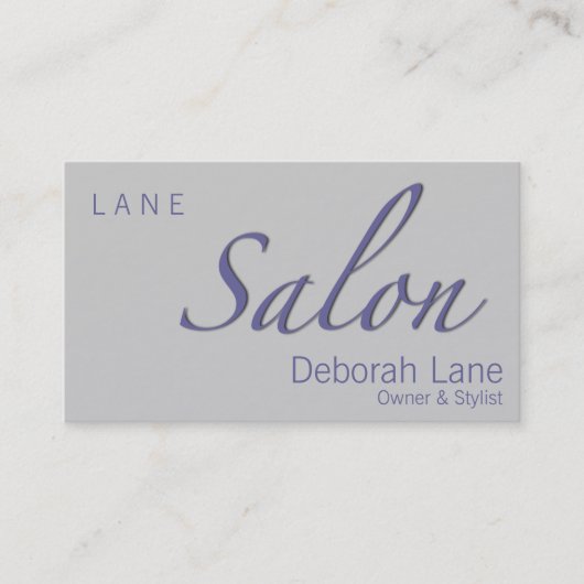 Salon Visitenkarte (Vorderseite)