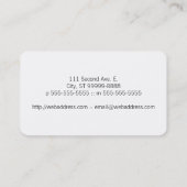 Salon Visitenkarte (Rückseite)