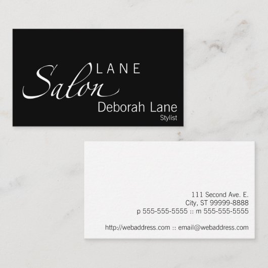 Salon Visitenkarte (Vorne/Hinten)