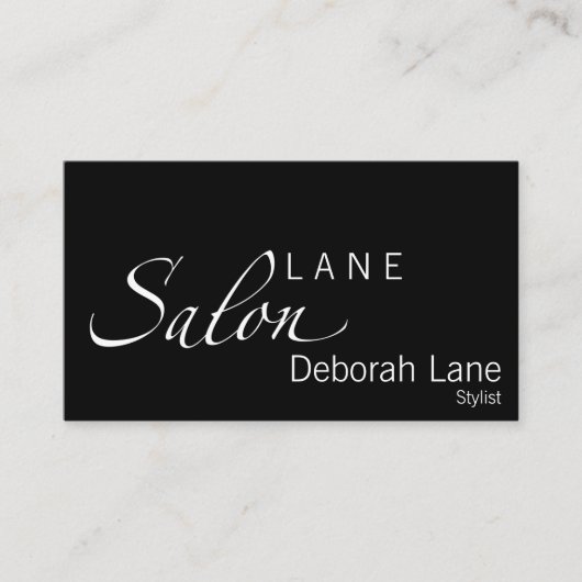 Salon Visitenkarte (Vorderseite)