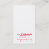 Salon Visitenkarte (Rückseite)