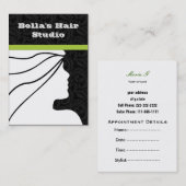 Salon-Visitenkarten Terminkarte (Vorne/Hinten)