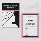 Salon-Visitenkarten Terminkarte (Vorne/Hinten)