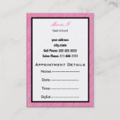 Salon-Visitenkarten Terminkarte (Rückseite)