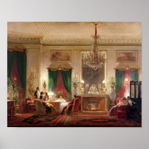 Salon von Prinzessin Mathilde Bonaparte Poster