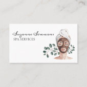 Salon Watercolor Wellness-Center Services - Gesich Visitenkarte (Vorderseite)