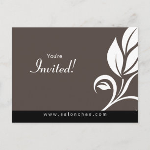 Salon Wellness-Center Blumenblätter Postkarte Einl