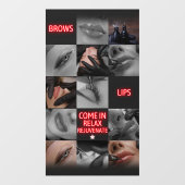 Salon Wellness-Center Buben Lift Treatment Obelisk Fensteraufkleber (Blatt)