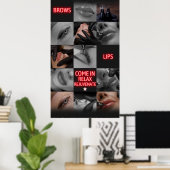 Salon Wellness-Center Buben Lift Treatment Obelisk Poster (Heimbüro)