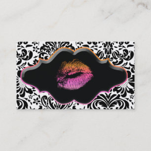 Salon Wellness-Center Business Card Rosa Orangefar Visitenkarte