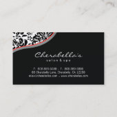 Salon Wellness-Center Business Card Rote Lippen au Visitenkarte (Rückseite)