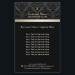 Salon WELLNESS-CENTER Damask Monogram Elegantes Sc Flyer<br><div class="desc">Salon WELLNESS-CENTER Damask Monogram Elegante Black & Gold Broschüren.</div>