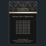 Salon WELLNESS-CENTER Damask Monogram Elegantes Sc Flyer<br><div class="desc">Salon WELLNESS-CENTER Damask Monogram Elegante Black & Gold Broschüren.</div>
