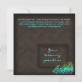 Salon Wellness-Center Einladung - Postcard Turq bl (Rückseite)