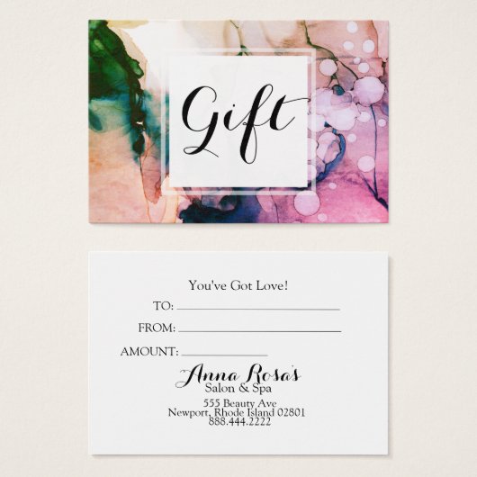 *~* Salon & Wellness-Center Feminine Chic Abstrakt (Vorne & Hinten)