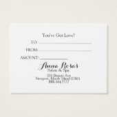 *~* Salon & Wellness-Center Feminine Chic Abstrakt (Rückseite)