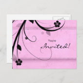 Salon Wellness-Center Flora Postkarte Einladung wä (Vorne/Hinten)