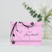 Salon Wellness-Center Flora Postkarte Einladung wä (Stehend Vorderseite)