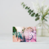 *~* Salon & Wellness-Center Fuschia Chic Abstrakt Terminkarte (Stehend Vorderseite)