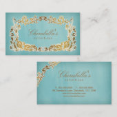 Salon-Wellness-Center-Geschäfts-Karten-blaues mit Visitenkarte (Vorne/Hinten)