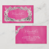 Salon-Wellness-Center-Geschäfts-Karten-rosa mit Visitenkarte (Vorne/Hinten)