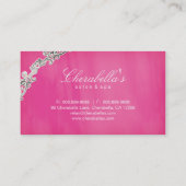 Salon-Wellness-Center-Geschäfts-Karten-rosa mit Visitenkarte (Rückseite)