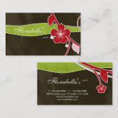 Salon-Wellness-Center-Geschäfts-Karten-rotbraunes Visitenkarte (Vorne/Hinten)